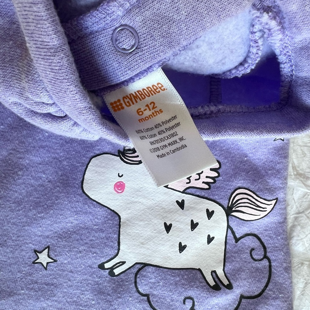 Gymboree Mod Unicorn Baby Dress 6-12M GUC - Picture 3 of 9